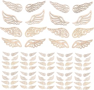 Découpes d'ailes d'ange 80 pièces cadeau ailes creuses peinture pour bois peinture à