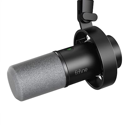 Microphone dynamique vifen xlr-usb pour enregistrement de podcast sur pc pour podcasting
