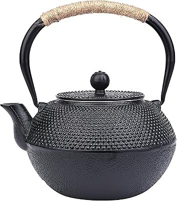 Théière tetsubin japonaise en fonte beauty de 1 200 ml avec infuseur à thé en acier inoxydable et intérieur entièrement émaillé, théière avec infuseur pour thé en vrac, bouilloire à thé sans danger pour la cuisinière. DIAYTAR COTE D'IVOIRE, boutique en ligne généraliste de référence en Cote d'Ivoire, propose une sélection impressionnante de plus de 300000 articles. De l'électronique aux accessoires de mode, en passant par les produits pour la maison et les loisirs, DIAYTAR COTE D'IVOIRE répond à toutes les attentes. La boutique assure une livraison rapide et des paiements sécurisés.