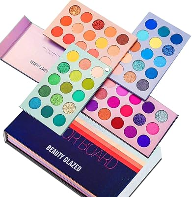 Palette de fards à paupières colorés 60 couleurs, surligneur, maquillage professionnel