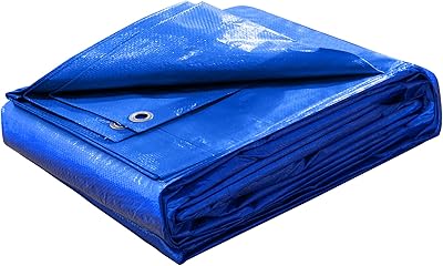 Bâche polyvalente bleue imperméable très résistante starping, grande bâche polyvalente pour tente et camping (12 x 16 pieds, bleu). En tant que boutique en ligne leader en Côte d'Ivoire, DIAYTAR COTE D'IVOIRE offre une expérience d'achat en ligne unique et conviviale. Avec une équipe de professionnels dédiés, la boutique garantit une livraison rapide et sécurisée de vos commandes, ainsi qu'un service client réactif et compétent. Les clients peuvent ainsi profiter d'une expérience d'achat en ligne sans stress.