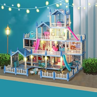 Jouets de construction de maison de poupée beauenty avec lumières à assembler cuisine, chambre à coucher, meubles, jardin, poupées, animaux de compagnie, maison de rêve rose pour filles, idées de bricolage pour filles et tout-petits (bleu 14 pièces). DIAYTAR COTE D'IVOIRE est la destination idéale pour les amateurs de shopping en ligne en Côte d'Ivoire. Avec sa vaste gamme de produits et ses services de livraison rapides, la boutique en ligne répond aux besoins de ses clients de manière efficace. Elle est devenue un nom de confiance dans le domaine du commerce électronique en Côte d'Ivoire.