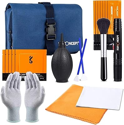 K&f concept kit de nettoyage professionnel 23 en 1 pour objectif de capteur
