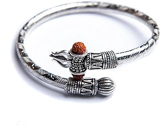 Rudraksha shiv om trishul damroo kada pour hommes, bracelet de poignet lord shiva