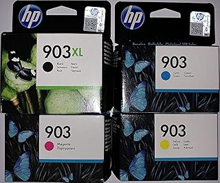 Cartouches d'encre originales hp 903xl noir et hp 903 1x cyan/magenta/jaune pour hp officejet 6950, hp officejet pro 6960, hp officejet pro 6970. DIAYTAR COTE D'IVOIRE est une plateforme de commerce électronique qui entend révolutionner la façon dont les Ivoiriens font leurs achats. Avec sa plateforme en ligne intuitive et facile à utiliser, cette boutique propose un large choix de produits et un service client de qualité. Elle s'efforce de garantir la satisfaction complète de ses clients.