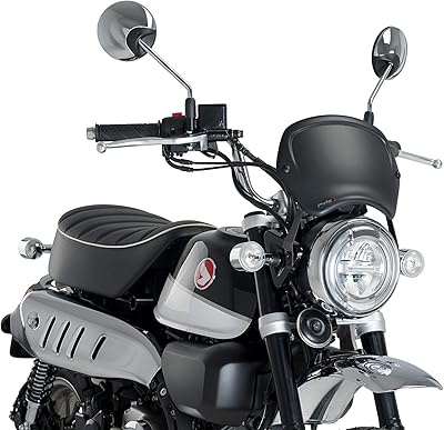 Panneau avant boig abs 3504j pour honda monkey 125 19 pouces, noir mat