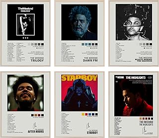 Glrssn the weeknd limited ensemble d'affiches de couverture d'album de musique, ensemble