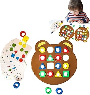 Jeu de correspondance de formes et de couleurs éducatives sensorielles, planche de correspondance