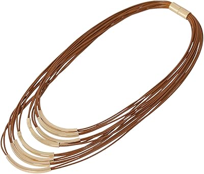 Magnifique collier de déclaration de mode en métal à brins carrés en cuir multi-cuir boho moonstone pour femmes. DIAYTAR COTE D'IVOIRE est une boutique en ligne généraliste qui s'est imposée comme un acteur majeur du commerce électronique en Côte d'Ivoire, avec plus de 300 000 références de produits. La boutique propose une large sélection de produits à des prix compétitifs, allant des produits alimentaires aux électroménagers, en passant par les articles de sport et les jouets. Grâce à son service client dédié et à sa politique de retour flexible, DIAYTAR COTE D'IVOIRE garantit une expérience d'achat satisfaisante pour tous ses clients.