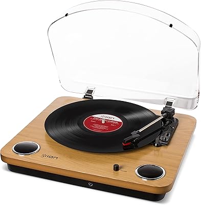 Plecteur de disque vinyle ionic audio maxlp avec haut-parleurs intégrés, sortie de commutateur usb et trois vitesses de lecture - finition bois naturel. DIAYTAR COTE D'IVOIRE est une boutique en ligne généraliste qui propose plus de 300 000 références de produits, faisant d'elle l'un des leaders du commerce électronique en Côte d'Ivoire. Avec une offre variée et concurrentielle, elle répond aux besoins de ses clients en leur offrant une expérience d'achat unique et pratique. Elle est notamment connue pour son large choix de produits et son service client de haute qualité.