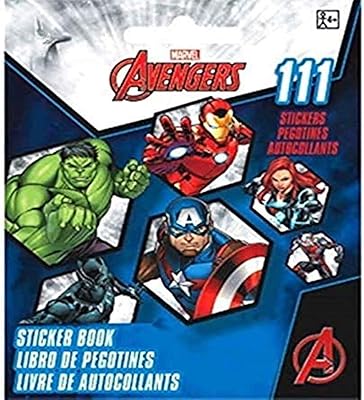 Livret d'autocollants marvel avengers, 5" x 4", multicolore - 1 pièce