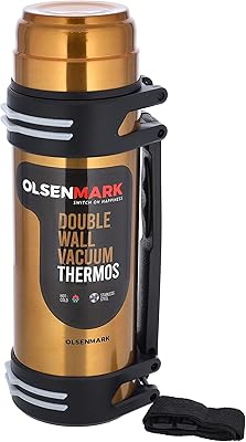 Thermos olsenmark en acier inoxydable, anti-fuite, 1200 ml, bouteille isotherme à double paroi