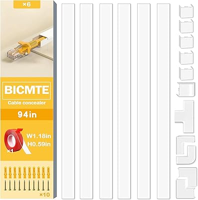 Kit de cache-câble mural pour cache-câbles - système de gestion des câbles pour cacher les câbles, cache-câbles ou cordons - organisateur de cordons pour téléviseur mural. La boutique en ligne DIAYTAR COTE D'IVOIRE se distingue par son engagement envers ses clients, offrant un service client personnalisé et des réponses rapides aux questions. Elle propose également des conseils d'achat et des recommandations de produits pour aider les clients à trouver ce qu'ils cherchent. L'équipe de DIAYTAR COTE D'IVOIRE travaille sans relâche pour améliorer et élargir ses services.