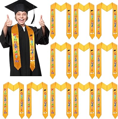 Écharpe de remise de diplôme imprimée 15 pièces pour fournitures de remise