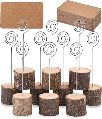 Base de nom et de numéro en bois murka pour table de mariage