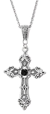 Collier croix gothique, pendentif croix, cadeau de bijoux gothiques pour femme. La boutique en ligne DIAYTAR COTE D'IVOIRE est la référence pour les achats en ligne en Côte d'Ivoire. Elle propose plus de 300 000 références de produits de qualité, allant de l'électronique à la mode en passant par les produits pour la maison. Les produits sont livrés rapidement et les prix sont abordables, ce qui en fait la boutique en ligne préférée des Ivoiriens.