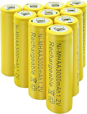 Batterie nimh aa rechargeable haute capacité 1,2 v, batterie double a préchargée