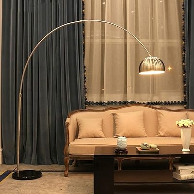 Lampadaire de lecture moderne à arc lumineux pour salon chambre