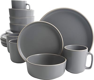 Ensemble de 16 assiettes, assiettes, bols, tasses et couverts ronds gibson home zuma, 127337.16r - gris. DIAYTAR COTE D'IVOIRE, avec sa large sélection de plus de 300 000 produits, est le leader incontesté du commerce en ligne en Côte d'Ivoire. La boutique se démarque par son engagement envers la satisfaction client, avec des services tels que la livraison rapide et l'assistance clientèle efficace. Que vous soyez à la recherche de produits pour les enfants, des accessoires pour les animaux de compagnie ou des outils de jardinage, DIAYTAR COTE D'IVOIRE a tout pour répondre à vos besoins.