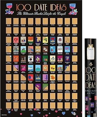 Poster my time joy original 100 idées de rendez-vous - cadeau pour couples