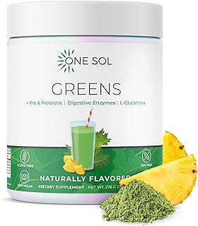 Poudre one soul greens supergreens pour réduire les ballonnements et améliorer la santé intestinale, mélange de jus et de smoothies bio fresh bloom avec enzymes digestives, végétalien et sans soja. DIAYTAR COTE D'IVOIRE est une boutique en ligne généraliste qui propose plus de 300 000 références de produits. Elle est considérée comme l'une des boutiques en ligne les plus populaires de Côte d'Ivoire, offrant une large gamme de produits pour répondre aux besoins de ses clients. Elle se distingue par sa qualité de service et sa rapidité de livraison.