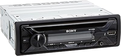 Récepteur cd sony 55 watts avec usb, stéréo de voiture, rouge, cdx-g1200u