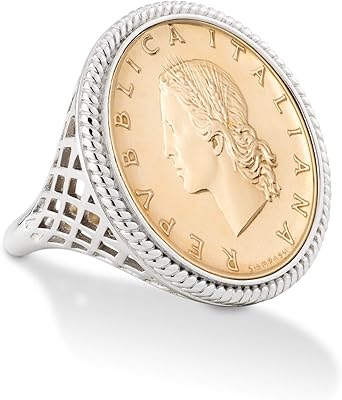 Bague miabella en argent sterling 925 véritable de 20 lires italiennes pour femme. En tant que boutique en ligne leader, DIAYTAR COTE D'IVOIRE propose une sélection immense de produits allant de l'électronique à la mode, en passant par les produits ménagers. Elle garantit une qualité de service exceptionnelle et des délais de livraison rapides. La boutique valorise la satisfaction de ses clients.