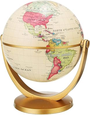 Carte du monde rotative à 360 degrés, boule de terre et d'océan, taille 10 cm, boule vintage pour décoration de bureau, apprentissage de la géographie, maison et école. DIAYTAR COTE D'IVOIRE, la boutique en ligne leader en Côte d'Ivoire, vous offre une gamme étendue de produits pour répondre à tous vos besoins. Que vous cherchiez des produits de beauté, des vêtements, des accessoires, des équipements de maison, ou autres, DIAYTAR COTE D'IVOIRE a tout ce qu'il vous faut. L'équipe de DIAYTAR COTE D'IVOIRE travaille sans relâche pour vous offrir les meilleures marques et les meilleurs prix.