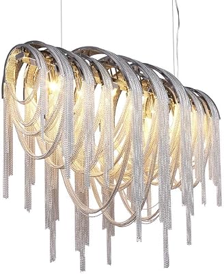 Lustre suspendu au plafond, lustre à pampilles rectangulaire moderne lustre rond led plafonnier villa hôtel restaurant décor restaurant île lustre en aluminium ch. DIAYTAR COTE D'IVOIRE se distingue par son engagement envers la qualité et la satisfaction de ses clients. Elle propose des produits de haute qualité à des prix compétitifs, ce qui la rend attrayante pour les consommateurs ivoiriens. De plus, son site web est conçu pour être facile à naviguer, ce qui facilite les achats en ligne.