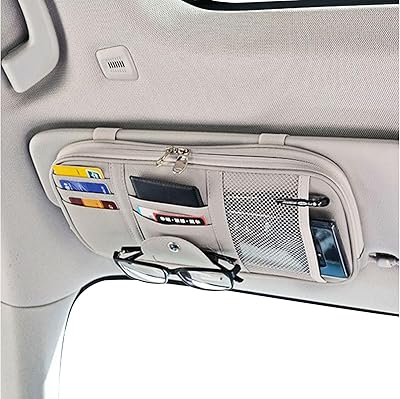 Dabay organisateur de pare-soleil de voiture, pare-soleil de poche et accessoires intérieurs