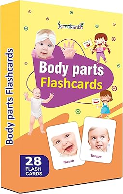 Cartes flash d'apprentissage précoce pour les enfants de body parts | une façon