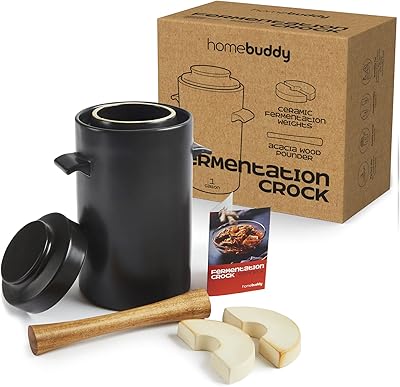 Pot de fermentation home buddy avec poids à choucroute en céramique. Découvrez notre large sélection de produits et profitez de nos prix compétitifs. Chez DIAYTAR COTE D'IVOIRE, nous nous engageons à vous offrir une expérience de shopping en ligne inoubliable. Nous sommes à votre écoute pour répondre à toutes vos questions.