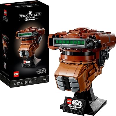 Casque lego princesse leia (push) 75351 - nouveau.