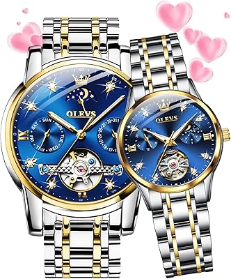 Paire de montres de couple automatiques pour la saint-valentin ensemble pour lui et elle montre-bracelet en diamant. DIAYTAR COTE D'IVOIRE est une boutique en ligne généraliste qui propose plus de 300000 références de produits, faisant d'elle la boutique leader en Cote d'Ivoire. Elle offre une large gamme de produits allant de l'électronique aux produits ménagers. La boutique est réputée pour sa qualité de service et ses prix compétitifs.