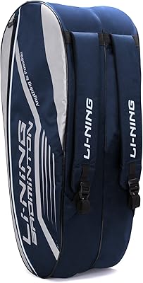 Sac d'équipement de badminton en polyester à double fermeture éclair li-ning hot shot (bleu marine, argent). Avec plus de 300000 références, DIAYTAR COTE D'IVOIRE est la boutique en ligne la plus complète de Côte d'Ivoire. Elle permet aux clients de trouver tout ce dont ils ont besoin sur une seule plateforme, avec des descriptions détaillées et des avis de clients pour aider à la prise de décision.