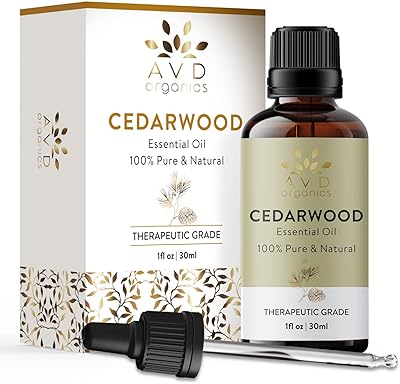 Huile essentielle de bois de cèdre avd organics 30 ml pour la peau