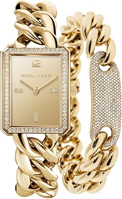 Montre à quartz pour femme kindle + kylie à grosse chaîne avec cadran rectangulaire et bracelet assorti. DIAYTAR COTE D'IVOIRE se distingue par son engagement à offrir une expérience d'achat exceptionnelle à ses clients. La boutique en ligne propose unegamme de services, notamment la livraison à domicile, la possibilité de retourner des produits et un service client dédié. Avec des partenariats avec des fournisseurs locaux et internationaux, DIAYTAR COTE D'IVOIRE peut proposer des produits de haute qualité à des prix compétitifs.