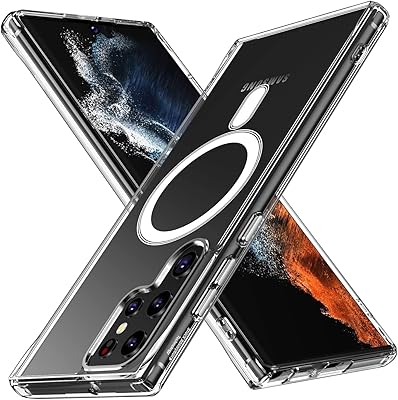 Coque transparente pour le galaxy s22 ultra avec support de chargement sécurisé de magsafe, coque de protection complète anti-choc pour le samsung galaxy s22 ultra 6,8 pouces (2022). Avec plus de 300 000 références, DIAYTAR COTE D'IVOIRE propose une sélection impressionnante de produits de qualité. La boutique en ligne est conçue pour offrir une expérience d'achat pratique et sécurisée à ses clients. Elle est devenue une référence pour les consommateurs ivoiriens.