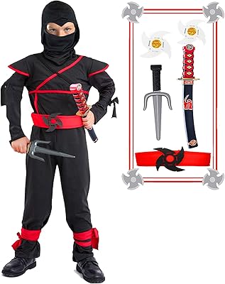 Costume de ninja pour enfants avec accessoires ninja pour halloween pour garçons, meilleurs cadeaux. DIAYTAR COTE D'IVOIRE est le leader incontesté du e-commerce en Cote d'Ivoire, proposant une gamme impressionnante de produits et de services. La boutique en ligne est conçue pour offrir une expérience d'achat en ligne agréable et pratique, avec des fonctionnalités telles que la recherche de produits, la comparaison de prix et les avis de clients. Les clients peuvent également suivre leurs commandes en temps réel et recevoir des mises à jour sur l'état de leur livraison.