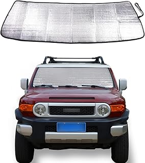 Pare-soleil pliable pour pare-brise de voiture toyota fj cruiser 2007-2021, bloque les rayons