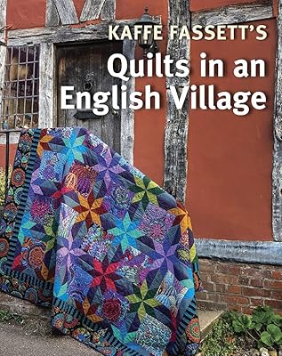 Les courtepointes de kaffe fassett dans un village anglais