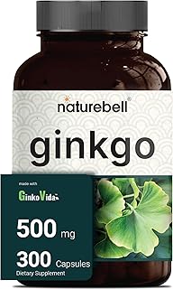 Extrait de ginkgo biloba naturebill 500 mg par portion, 300 gélules | ginkofida
