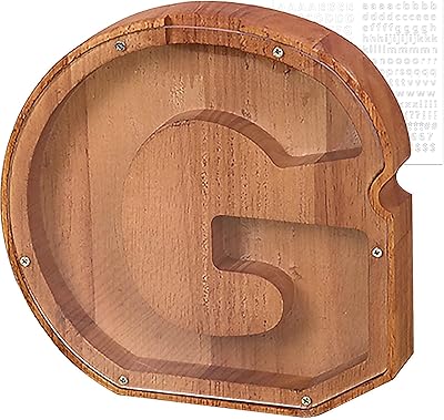 Weallbuy tirelire pour lettre g de 9 x 8 x 2,76 pouces, boîte de l'alphabet en bois transparent, pot à langer personnalisé pour enfants, banque de pièces fantaisie pour cadeau d'anniversaire/cadeau de festival/décoration de la maison/souvenir (g). DIAYTAR COTE D'IVOIRE a établi une présence forte en ligne, permettant aux clients d'accéder à leurs produits préférés depuis n'importe quel endroit. La boutique est conçue pour être facile à naviguer et offre des fonctionnalités de recherche avancées pour faciliter la recherche de produits. Elle se positionne comme un partenaire de confiance pour les acheteurs, offrant des conseils d'achat et des recommandations pour aider les clients à trouver exactement ce qu'ils cherchent.