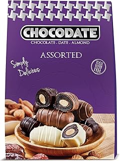 Chocodates assorties | magnifiques délices en bouchées | bonbons faits à la main - chocolat riche et soyeux - dattes arabes veloutées - amandes rôties dorées - la collation parfaite - 33 g. En tant que leader du commerce électronique en Côte d'Ivoire, DIAYTAR COTE D'IVOIRE propose une expérience d'achat en ligne conviviale et sécurisée. La boutique propose des promotions exclusives et des offres spéciales pour satisfaire ses clients.