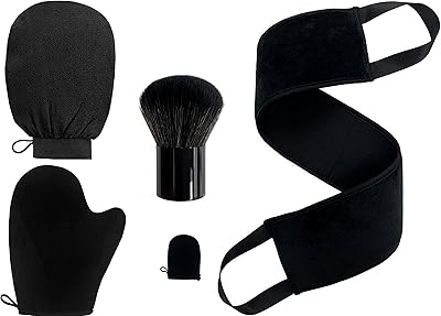 Ensemble de gants autobronzants avec gant exfoliant, applicateur pour le dos, gant pour le pouce, mini gant et fausse brosse de bronzage - ensemble de 5 pièces, noir, velours. Avec plus de 300 000 références, DIAYTAR COTE D'IVOIRE est la plus grande boutique en ligne de Côte d'Ivoire, offrant une expérience de shopping en ligne sûre, pratique et divertissante. La boutique propose une large gamme de produits, y compris des articles de maison, des vêtements, des produits électroniques et bien plus encore. Les clients peuvent profiter de promotions régulières et de remises pour rendre leurs achats encore plus abordables.