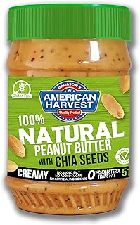 Beurre de cacahuète crémeux 100 % naturel american harvest avec graines de chia, sans sucre ni sel ajoutés, 510 g. DIAYTAR COTE D'IVOIRE, c'est la garantie d'une expérience d'achat en ligne de haute qualité. Nous sélectionnons soigneusement nos produits pour vous offrir le meilleur choix. Notre équipe de professionnels est à votre disposition pour vous aider à trouver ce que vous cherchez.
