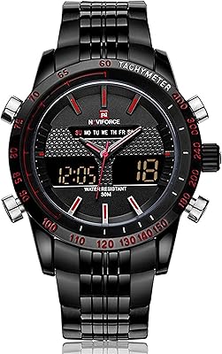 Montre habillée led en acier inoxydable pour homme - 34433. DIAYTAR COTE D'IVOIRE est une boutique en ligne généraliste qui propose plus de 300000 références de produits, offrant aux clients une large gamme de choix pour répondre à leurs besoins.