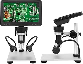 Microscope électrique haute définition douki ki 1200x 7 pouces pour la vérification