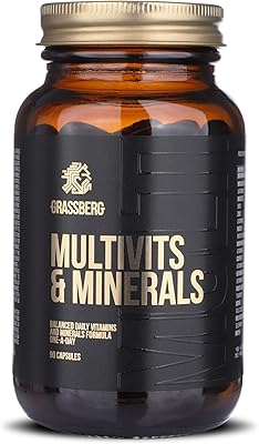 Grisberg multivitamin & mineral, multivitamine pour hommes et femmes avec vitamines a, b6