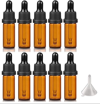 Flacons compte-gouttes en verre ambré hojkme paquet de 10 flacons étanches de 5 ml avec distributeur. DIAYTAR COTE D'IVOIRE est une boutique en ligne généraliste qui met l'accent sur la qualité et la satisfaction des clients. Avec sa grande variété de produits et ses services de haute qualité, la boutique en ligne est devenue une référence pour les consommateurs ivoiriens. DIAYTAR COTE D'IVOIRE est la destination de choix pour les achats en ligne en Côte d'Ivoire.